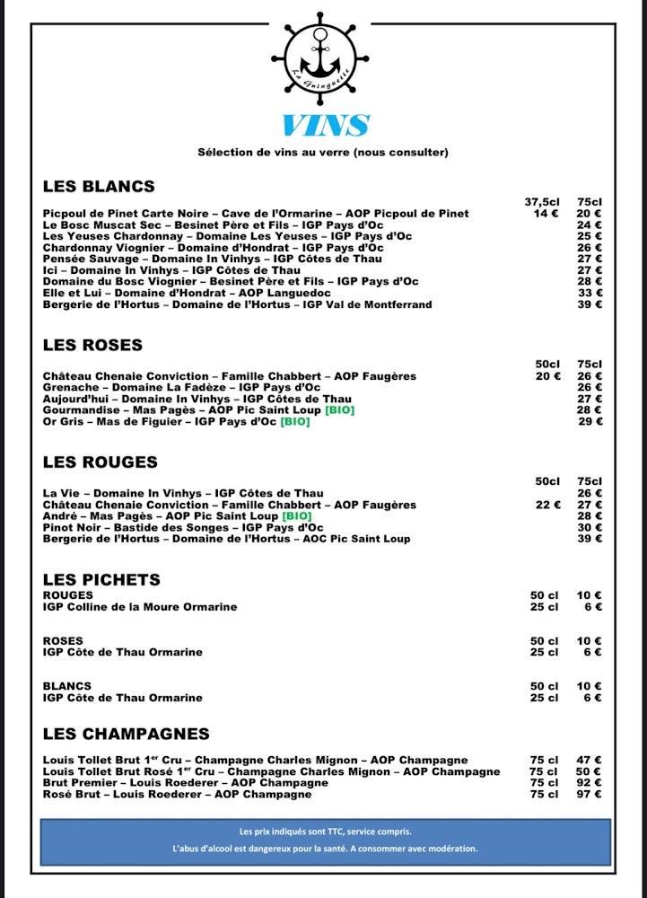 La Guinguette by Sophie et Laurent - Menu Image 3